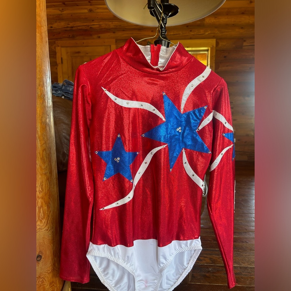 Patriotic rodeo queen top